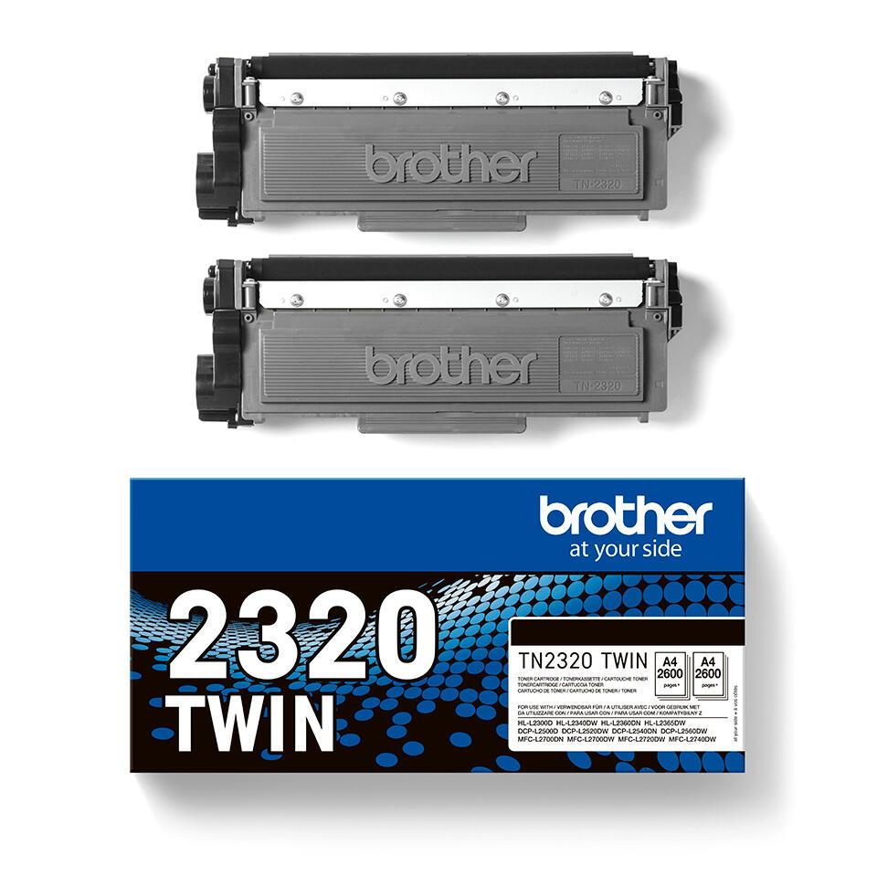 Brother Toner TN-2320TWIN / TN2320TWIN Noir Doppelpack