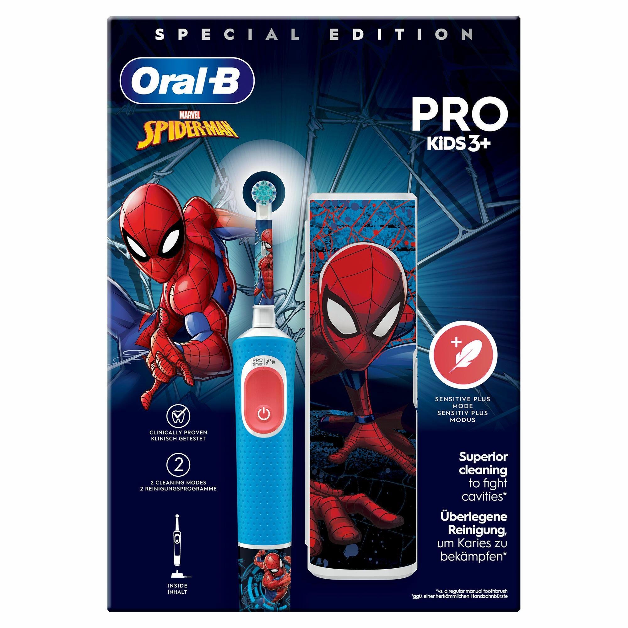 Oral-B Zahnbürste Pro Kids Spider-Man / 773390 Blau, Rot