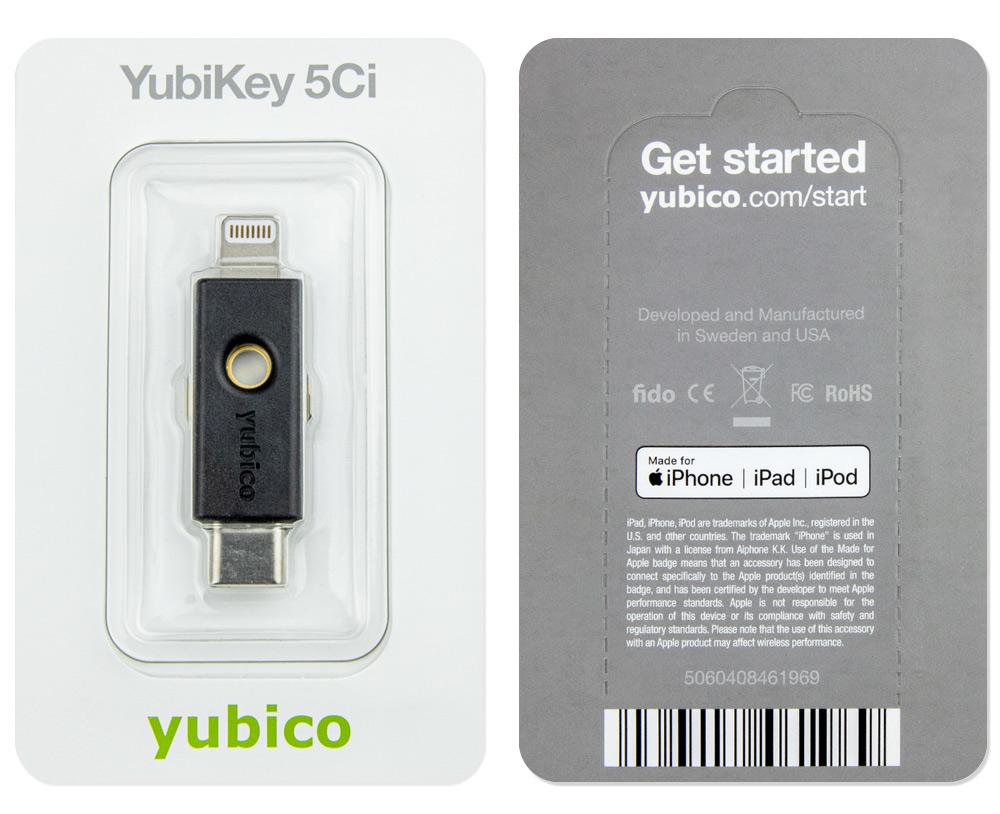 Yubico Sicherheitsschlüssel YubiKey 5Ci / 100930 Schwarz