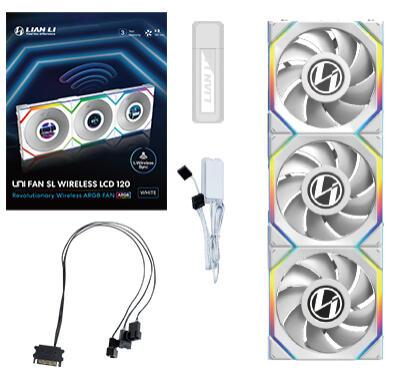 Lian Li Fan Uni Fan SL / 12SLLCD1W3W White 3-Pack