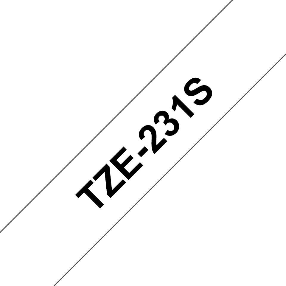 Brother Ruban encreur TZE-231S / TZE231S2 Noir, blanc