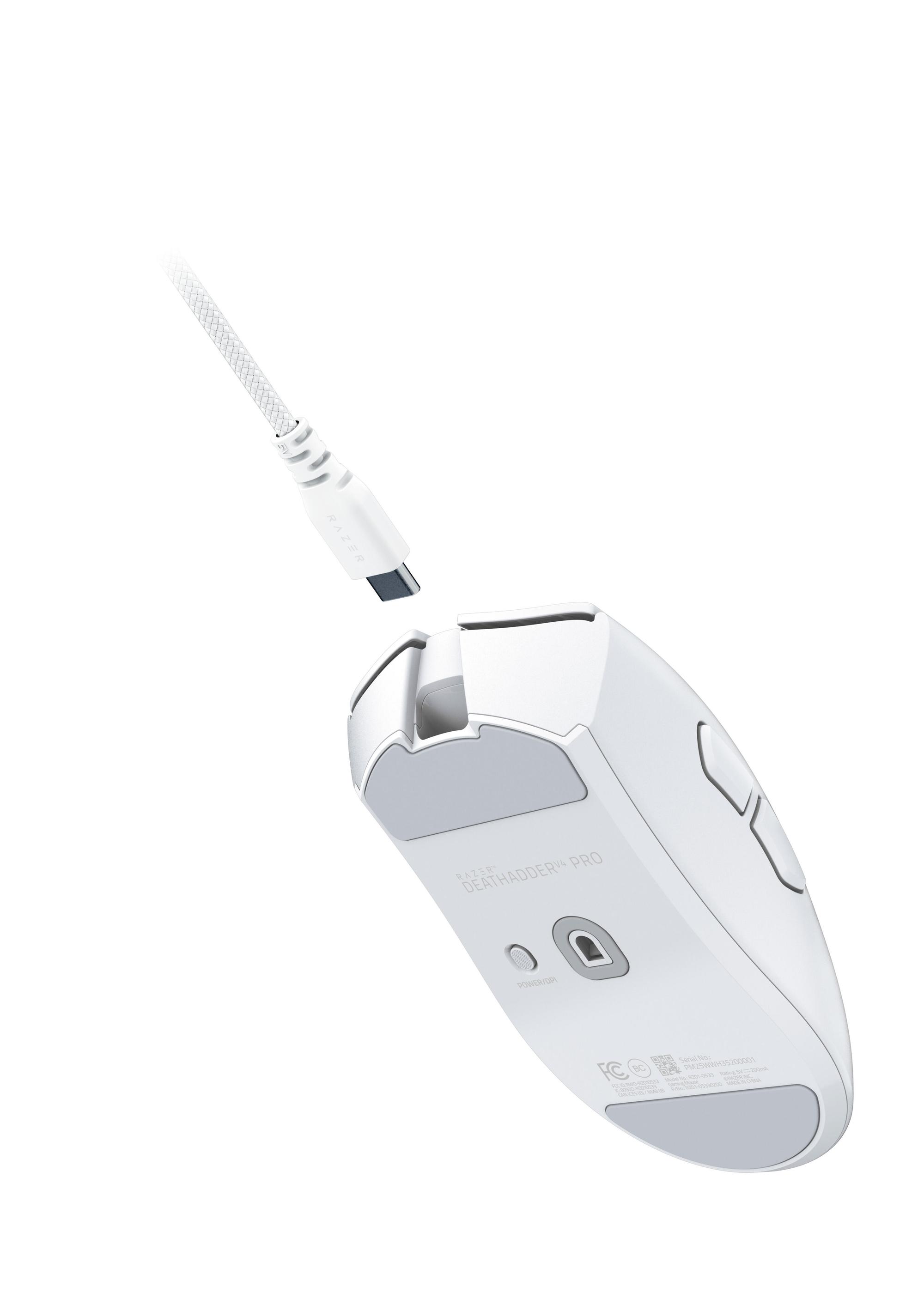 Razer Souris DeathAdder V4 Pro / RZ01-05330200-R3G1 Blanc Standard