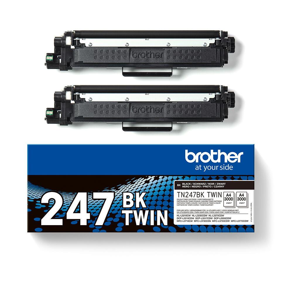 Brother Tóner TN-247BKT / TN247BKTWIN Negro XL Doppelpack