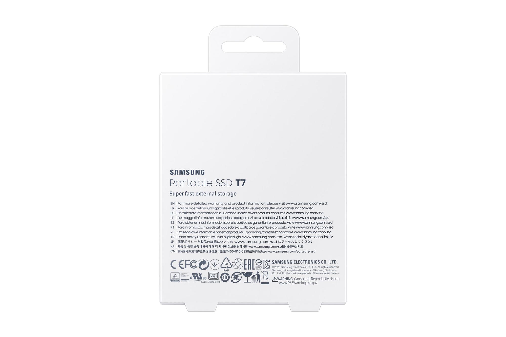Samsung SSD esterno T7 1TB / MU-PC1T0H/WW Blu