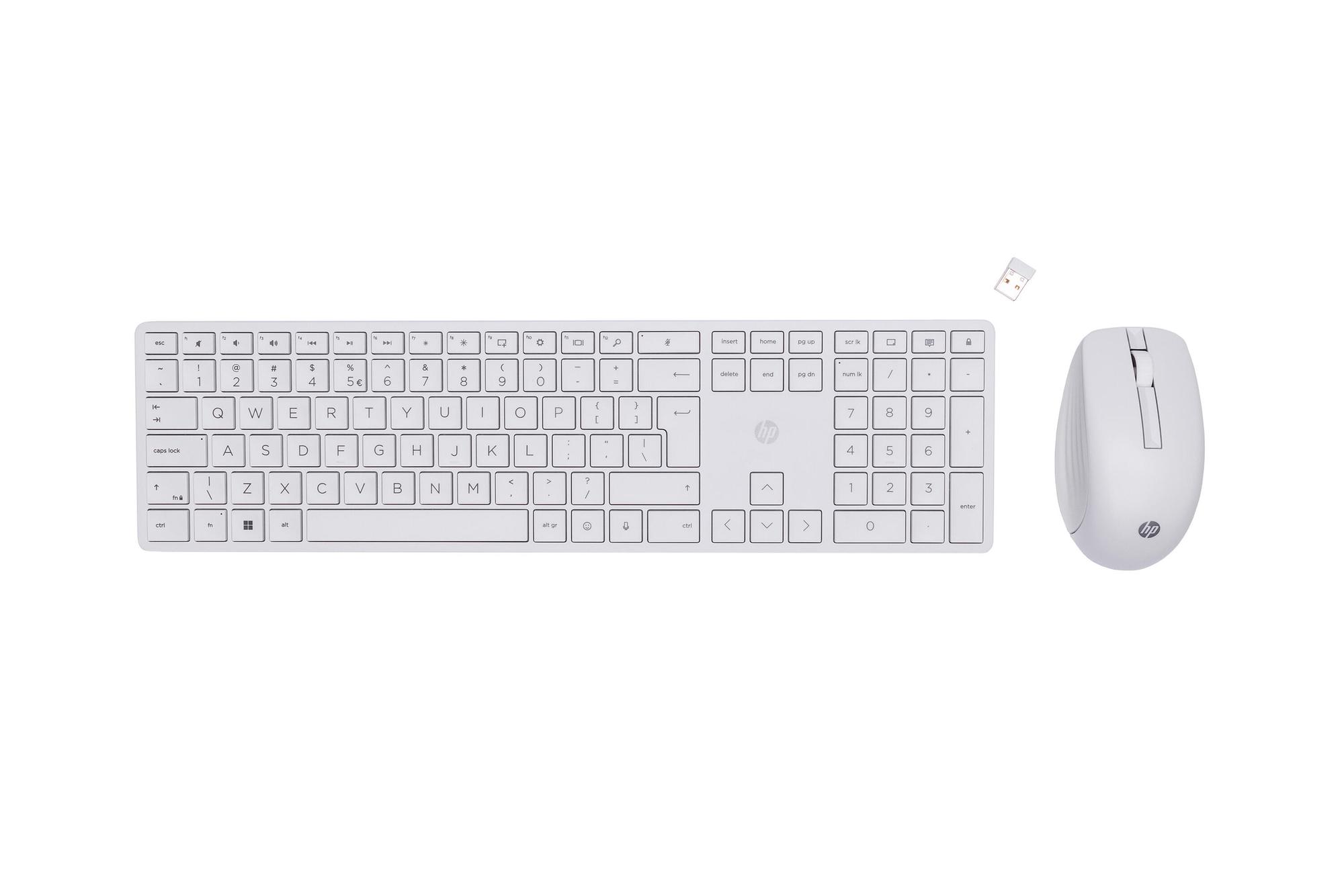 HP Set de ratón y teclado 650 / 4R016AA#ABB Blanco