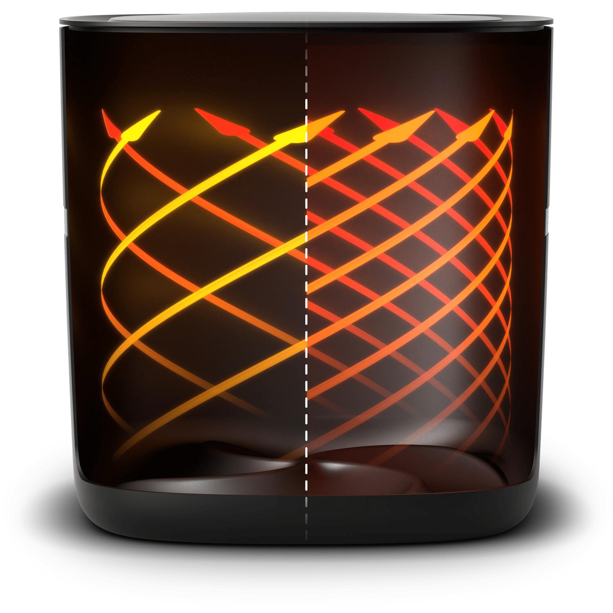 Philips Heißluft Fritteuse Series 7000 / HD9880/90 Schwarz XXL