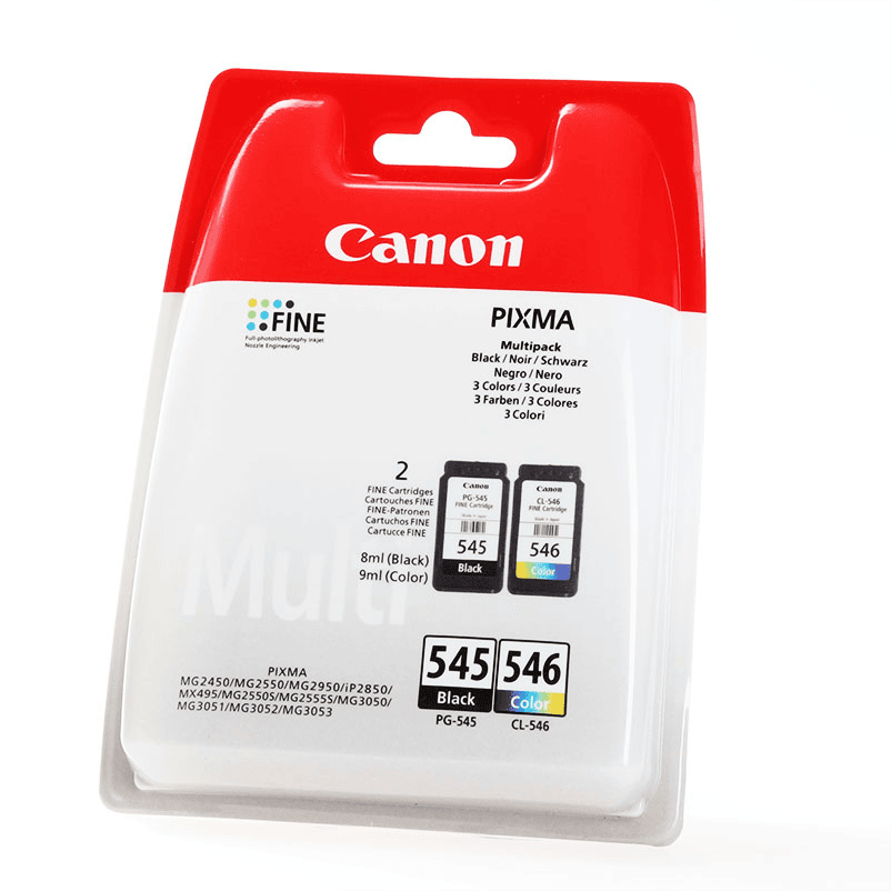 Canon Tinte PG-545/CL-546 / 8287B005 BK,C,M,Y Multipack in Blister Canon Tinte PG-545/CL-546 / 8287B005 BK,C,M,Y Multipack in Blister