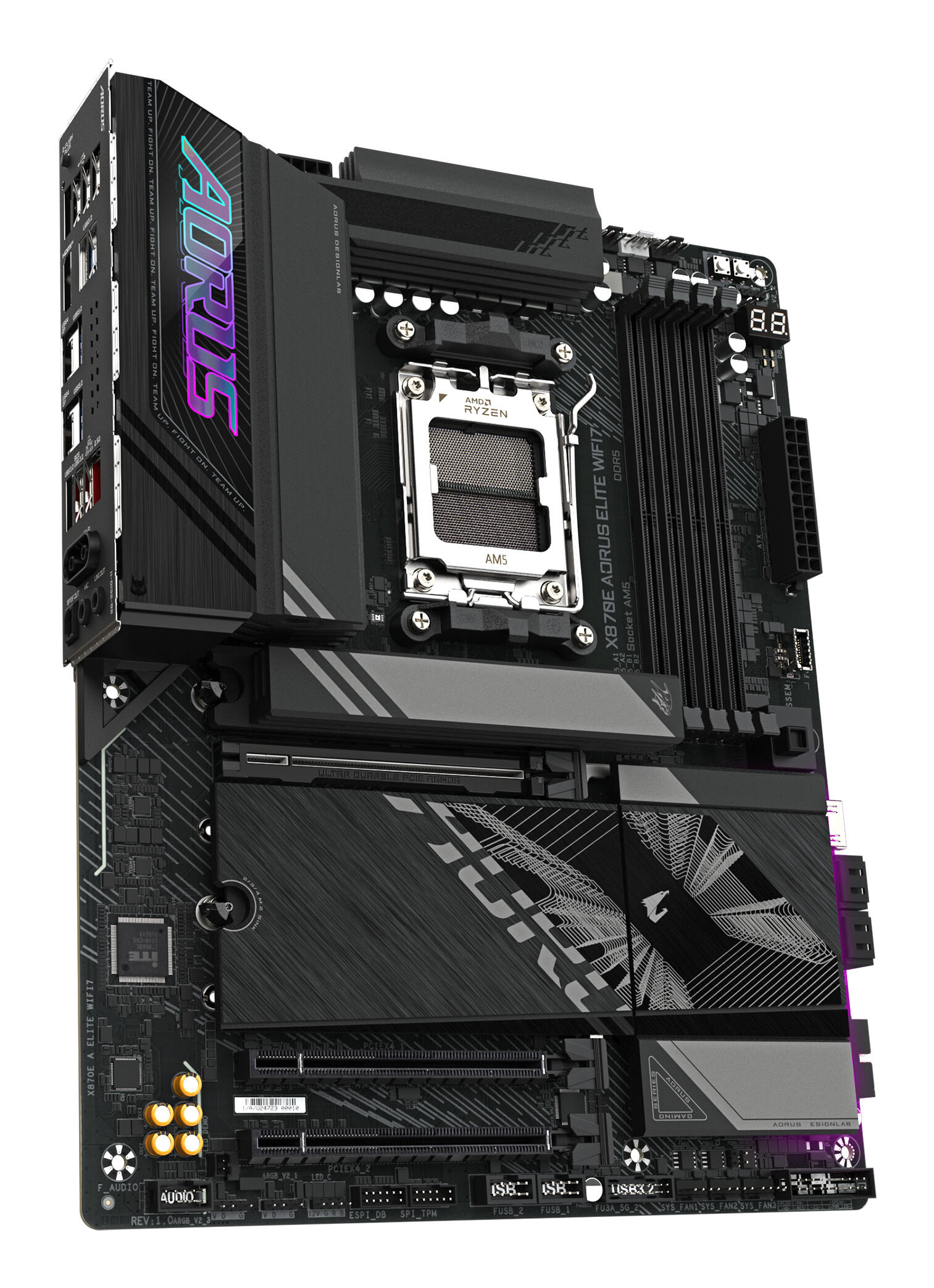 GIGABYTE Placa base X870E Aorus Elite WiFi7 / X870E A ELITE WIFI7 Negro