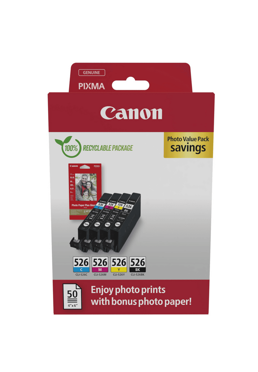 Canon Encre CLI-526 / 4540B019 BK,C,M,Y