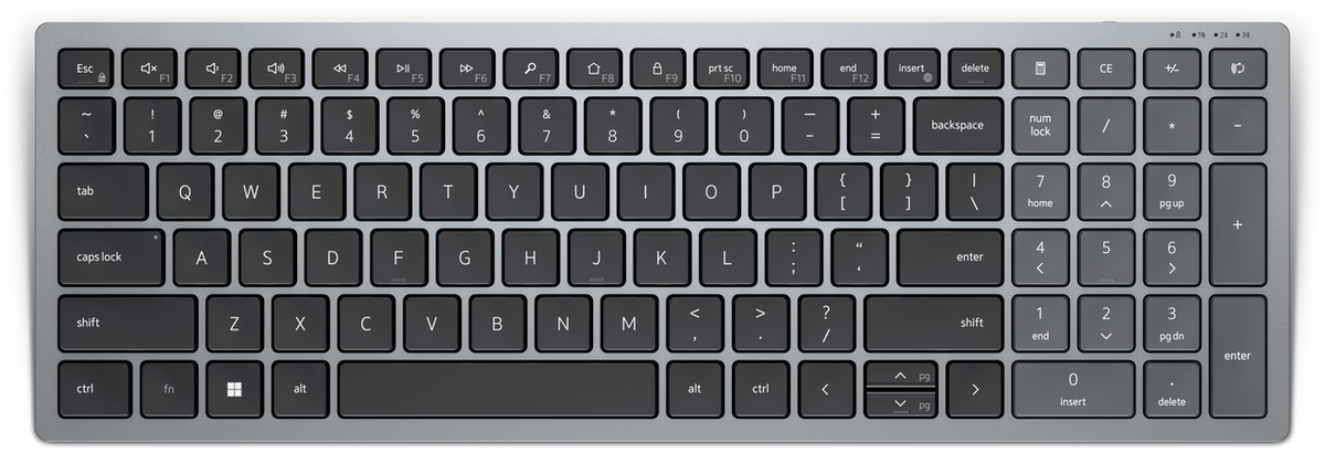 Dell Tastatur Pro Plus KB740 US-Int / 580-AKOX Schwarz/Grau
