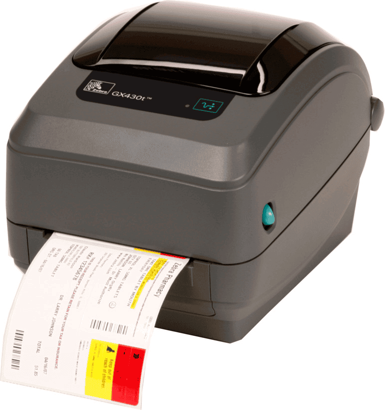 Zebra Etikettendrucker GX430te / GX43-102420-000 Grau