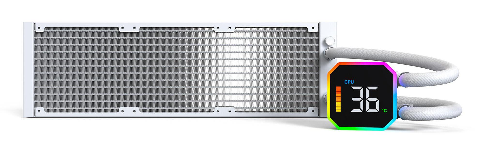 Montech Raffreddamento ad acqua HyperFlow Digital 360 / HYPERFLOW DIGITAL 360 (W) Bianco XL