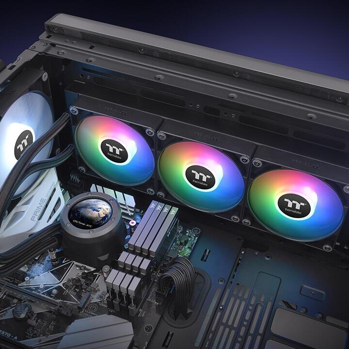 Thermaltake Raffreddamento ad acqua TH360 V2 Ultra ARGB Sync / CL-W384-PL12SW-A Nero