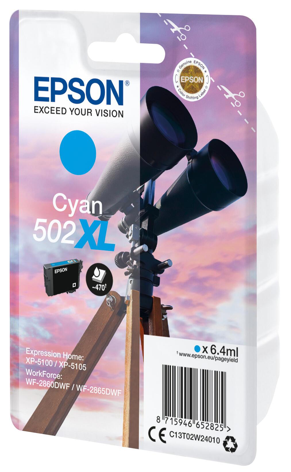 Epson Tinta 502XL / C13T02W24010 Cian Standard