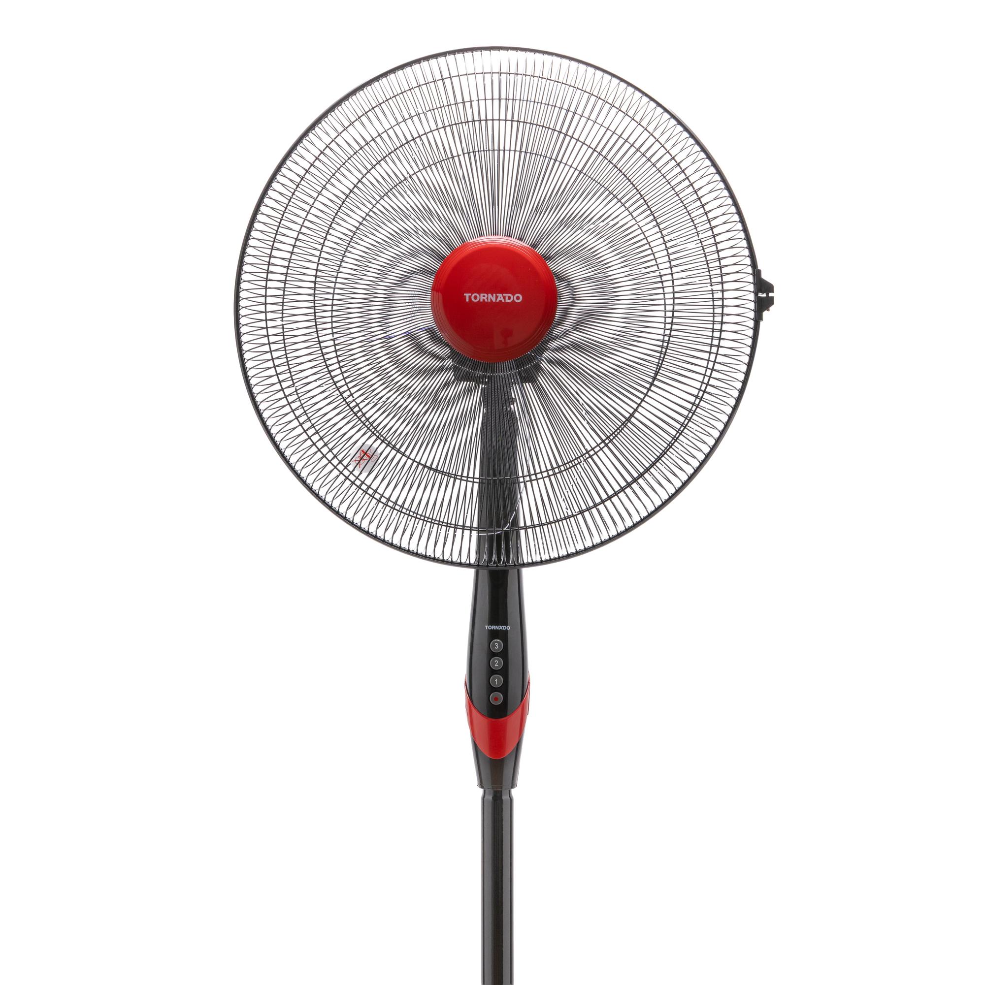 TORNADO Ventilador TSF-18XW / TSF-18XW Negro, rojo