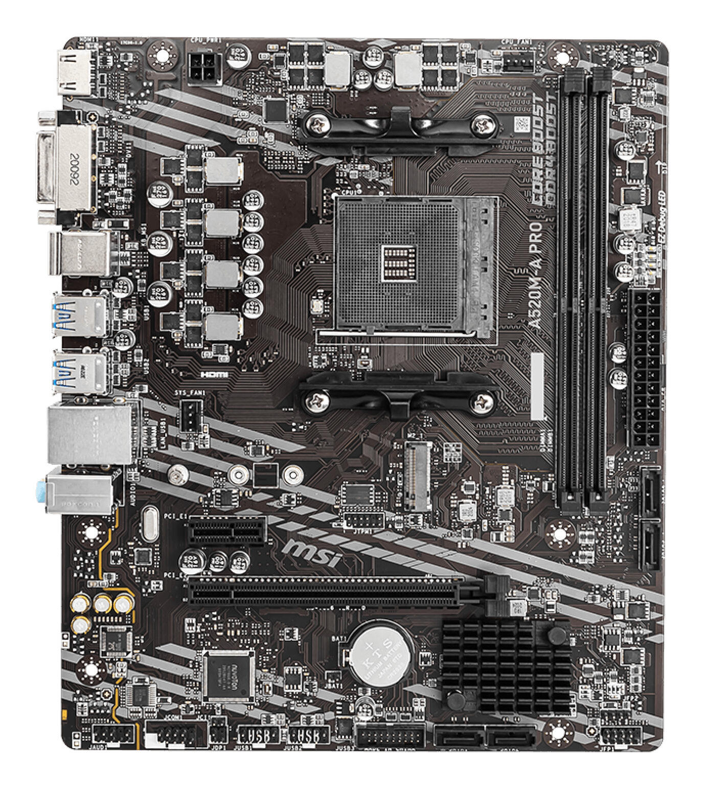 MSI Mainboard A520M-A PRO / 7C96-001R Black