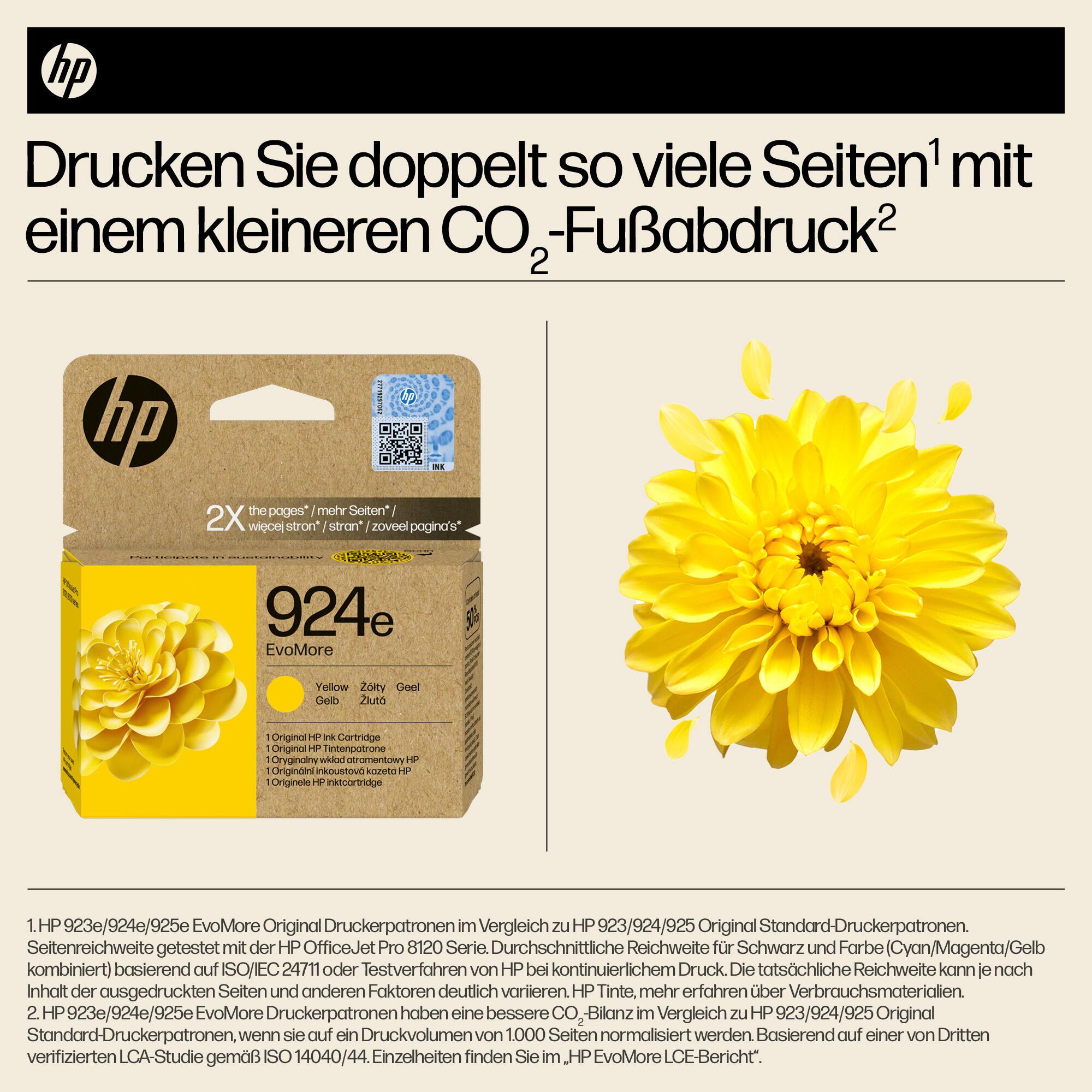 HP Tinta 924E / 4K0U9NE Amarillo XL