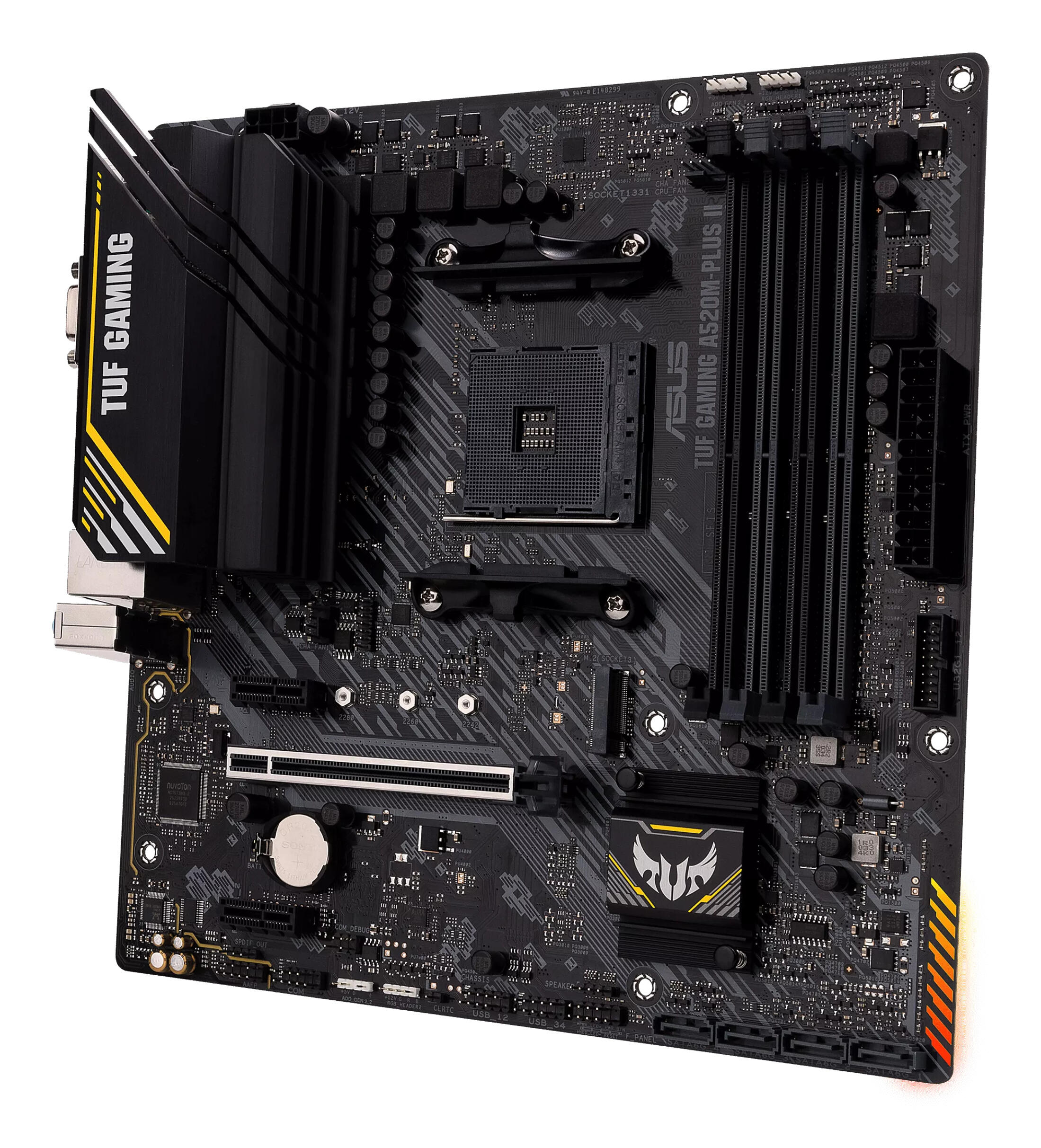 ASUS Scheda madre TUF GAMING A520M-PLUS II / 90MB17G0-M0EAY0 Nero