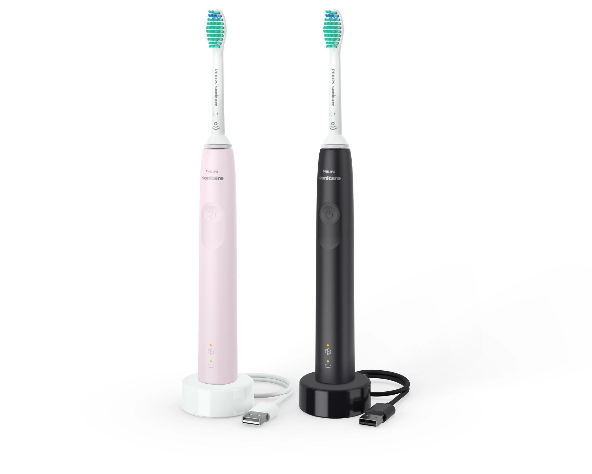 Philips Spazzolino da denti 3100 Series / HX3675/15 Nero, rosa