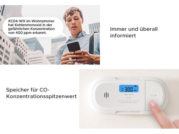 X-Sense Kohlenmonoxidmelder XC04-WX / ZASXS00171WEU Weiß