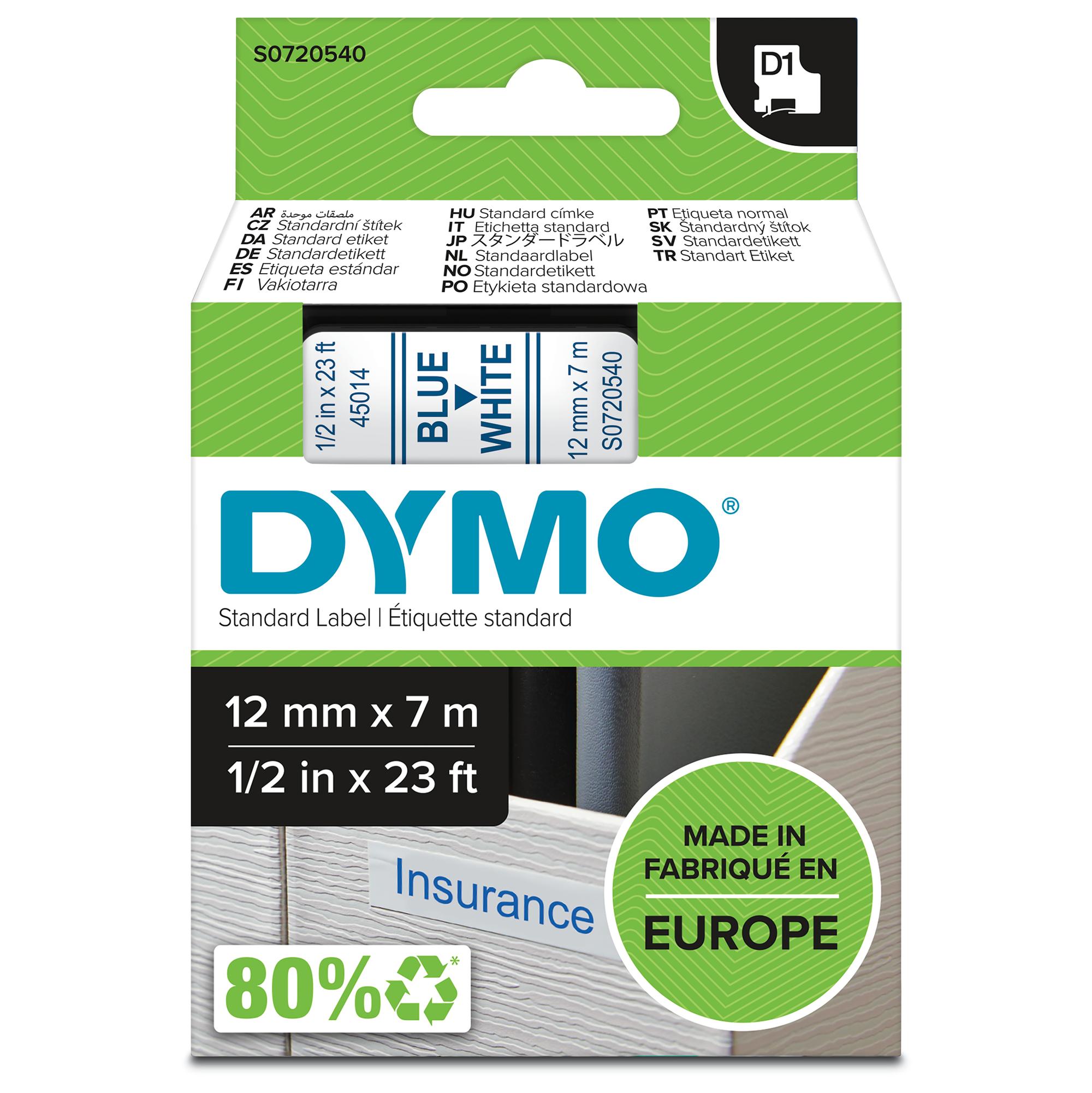 DYMO Farbband 45014 / S0720540 Blau, Weiß