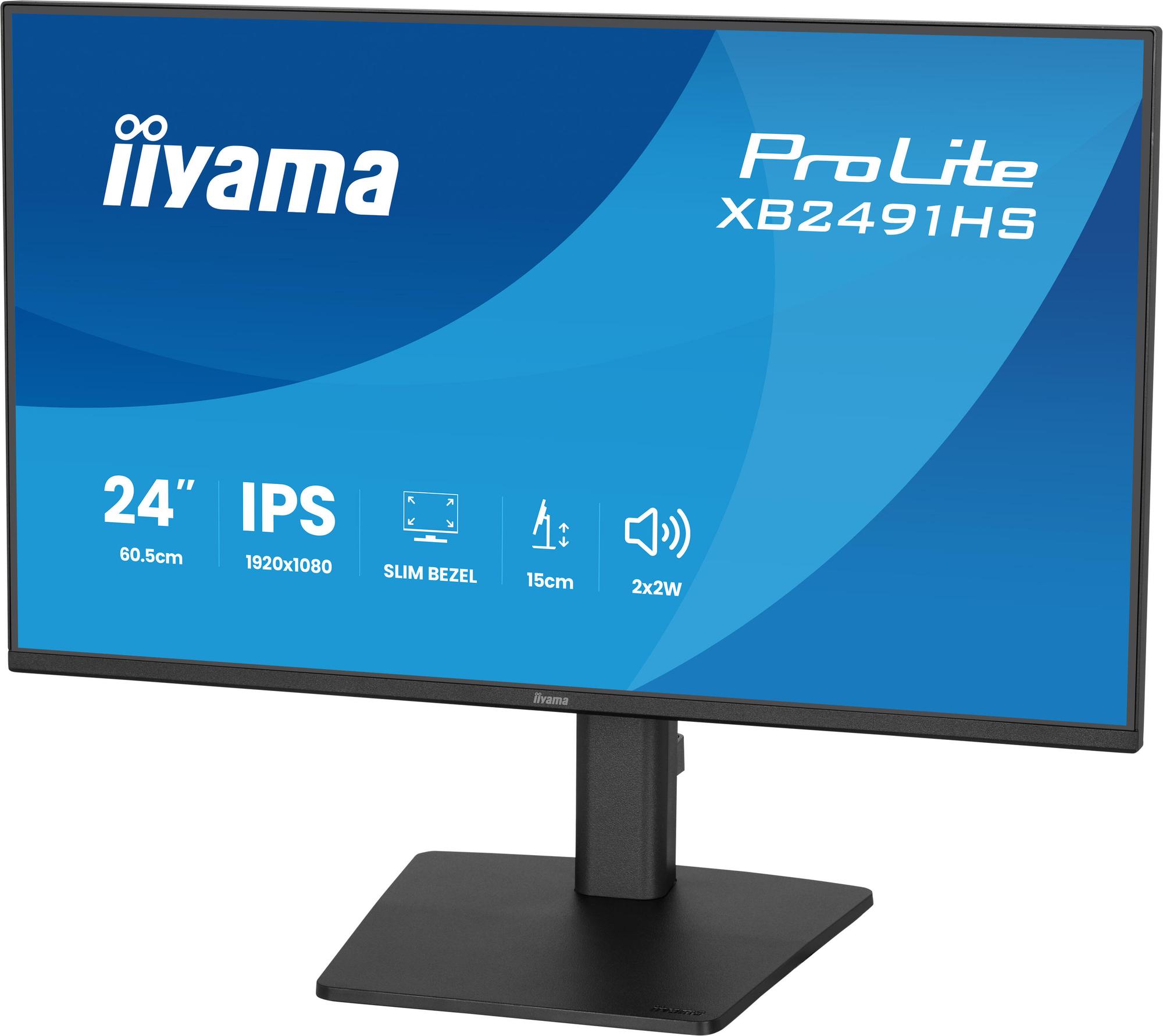 iiyama Moniteur ProLite XB2491HS / XB2491HS-B1 Noir 60,5 cm (23.8")
