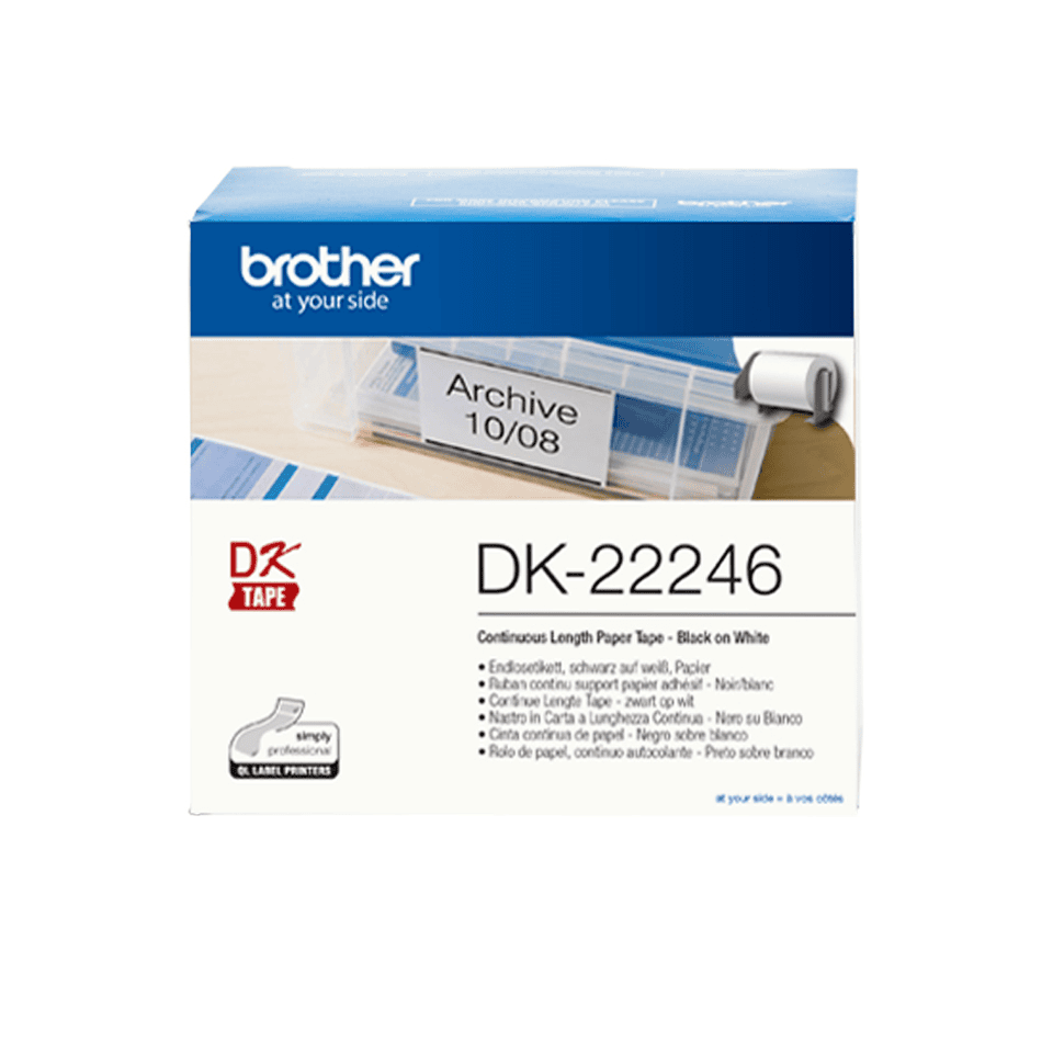 Brother Etikett DK-22246 / DK22246 Weiß
