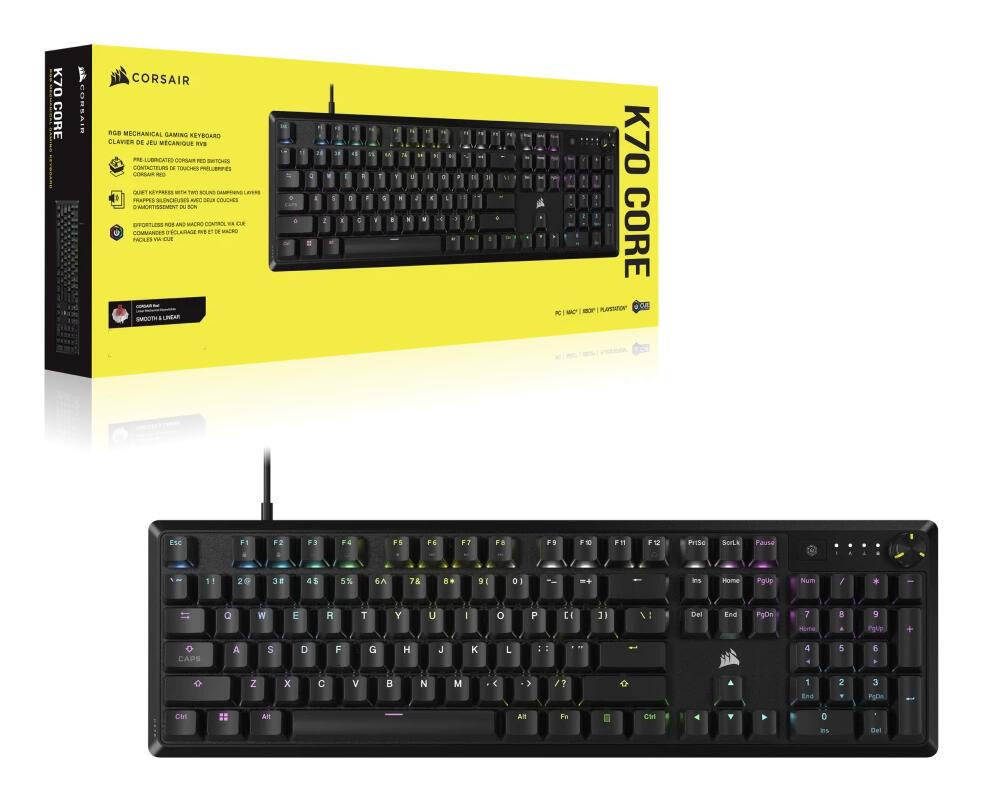 Corsair Keyboard K70 CORE / CH-910971E-NA Black