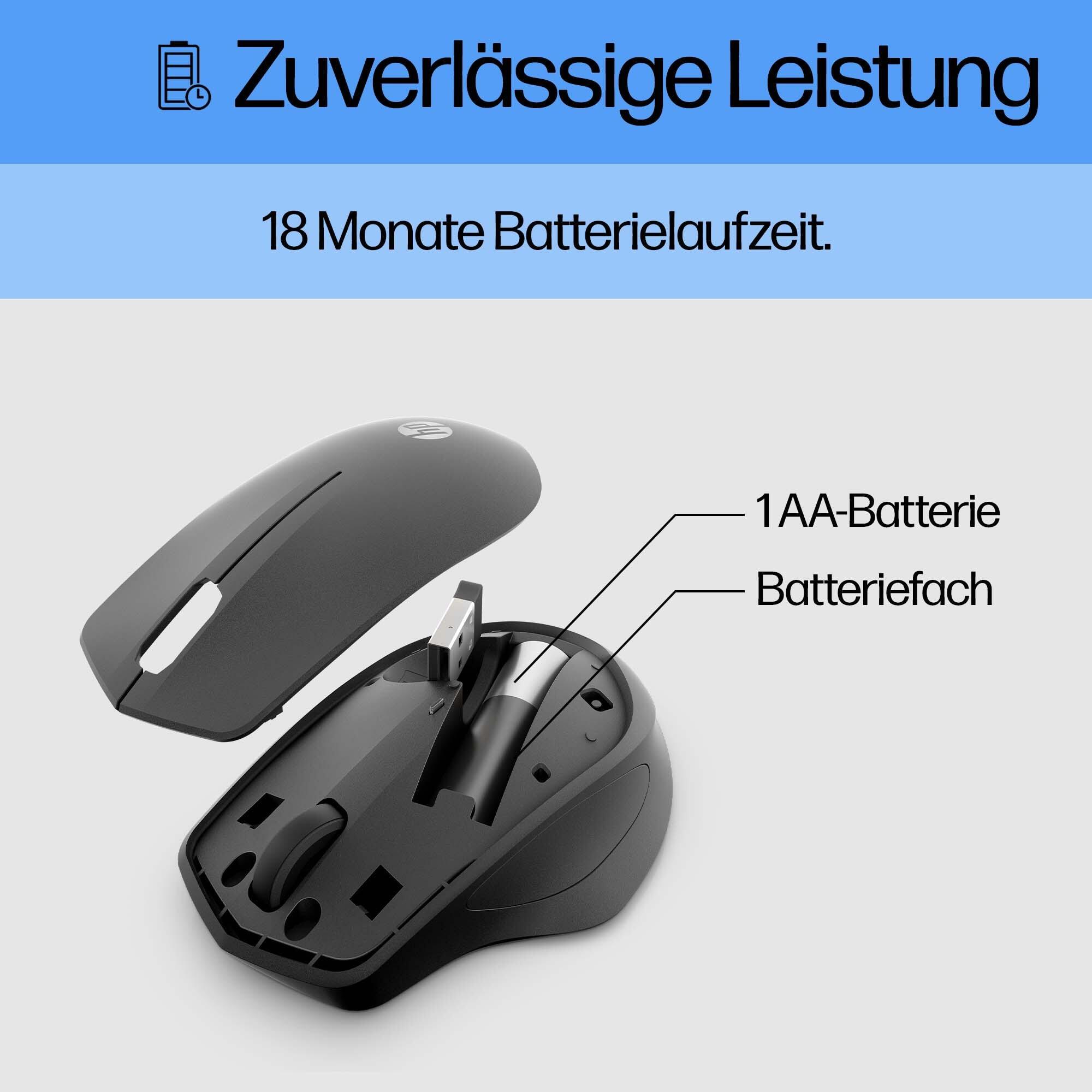 HP Mouse Silent 280M / 19U64AA#ABB Nero
