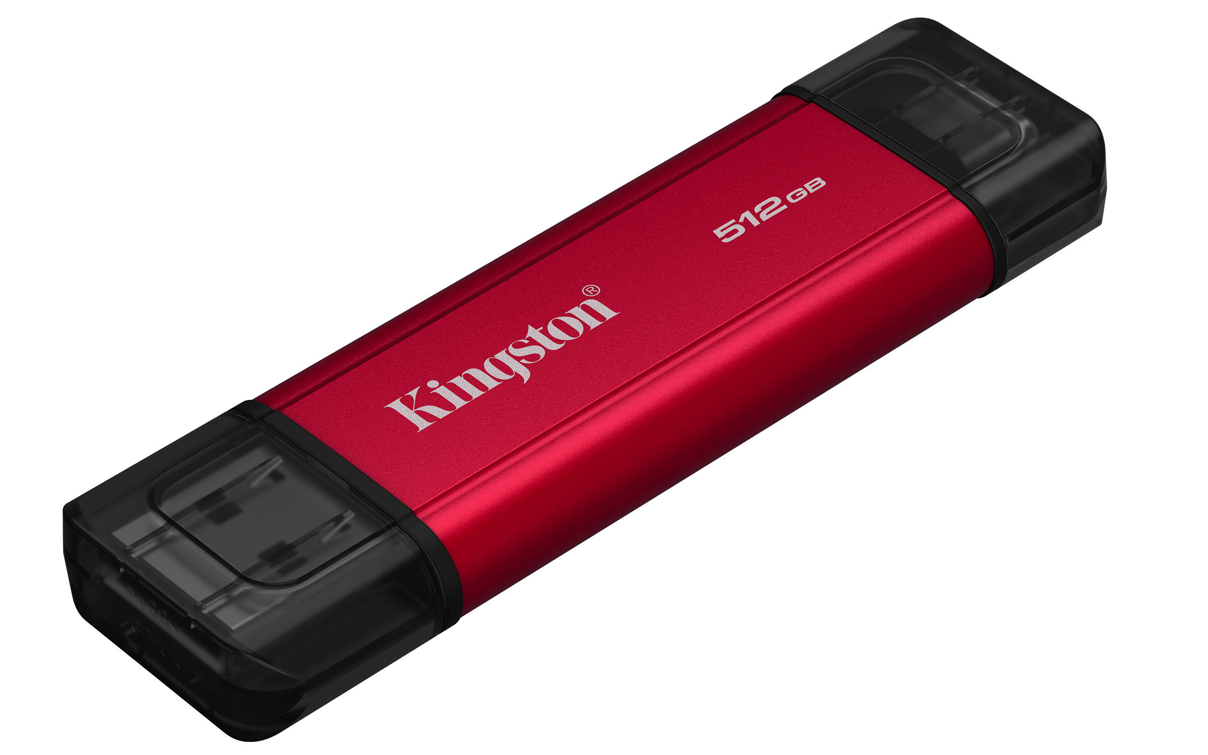 Kingston SSD externo Dual Portable 512GB / SPSD/512GB Negro, rojo
