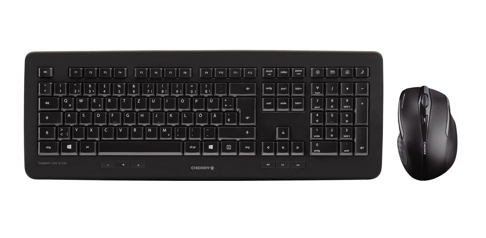 CHERRY Ensemble souris et clavier DW5100B / JD-0520DE-2 Noir