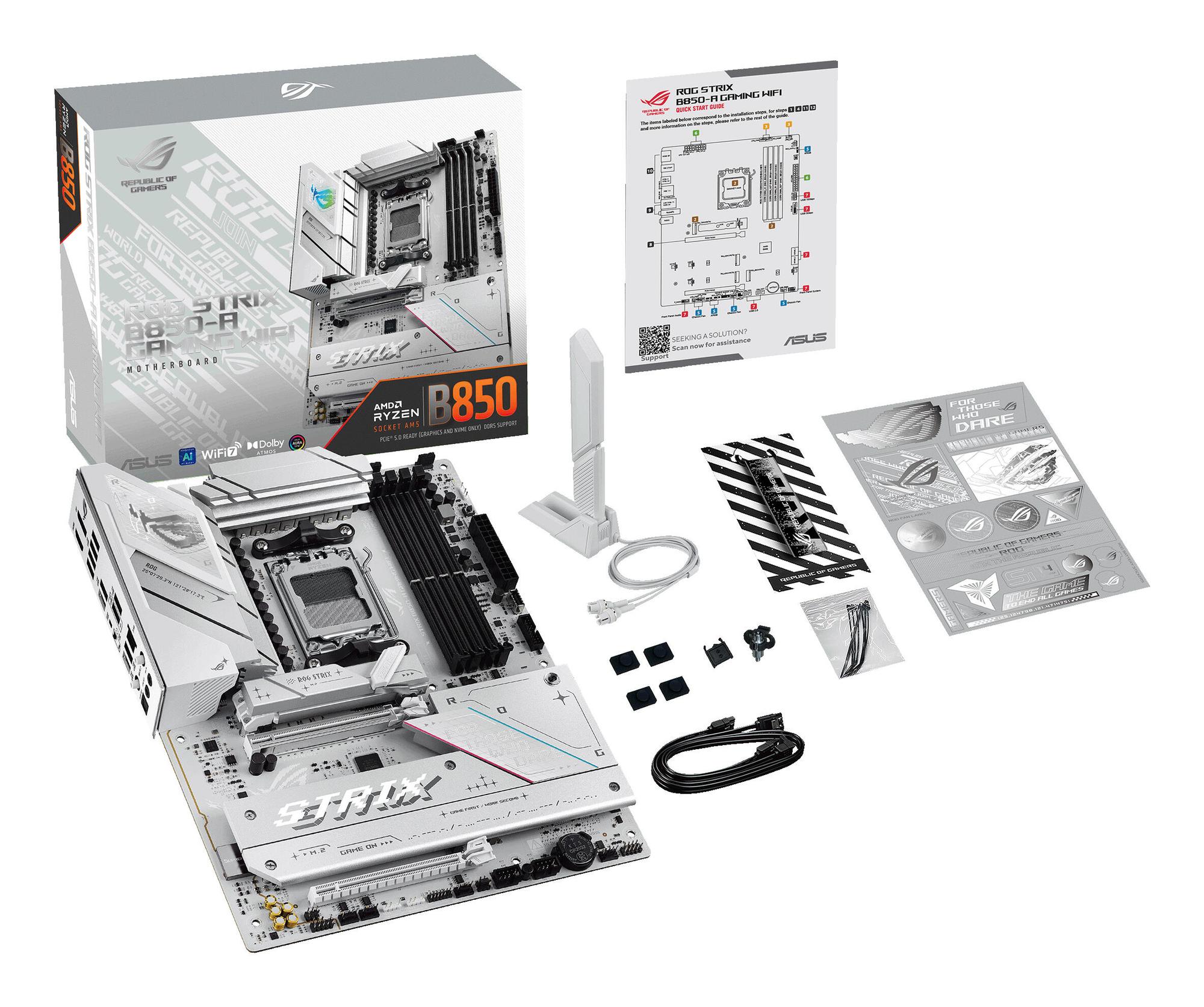 ASUS Carte mère ROG STRIX B850-A GAMING WIFI / 90MB1J50-M0EAY0 Blanc