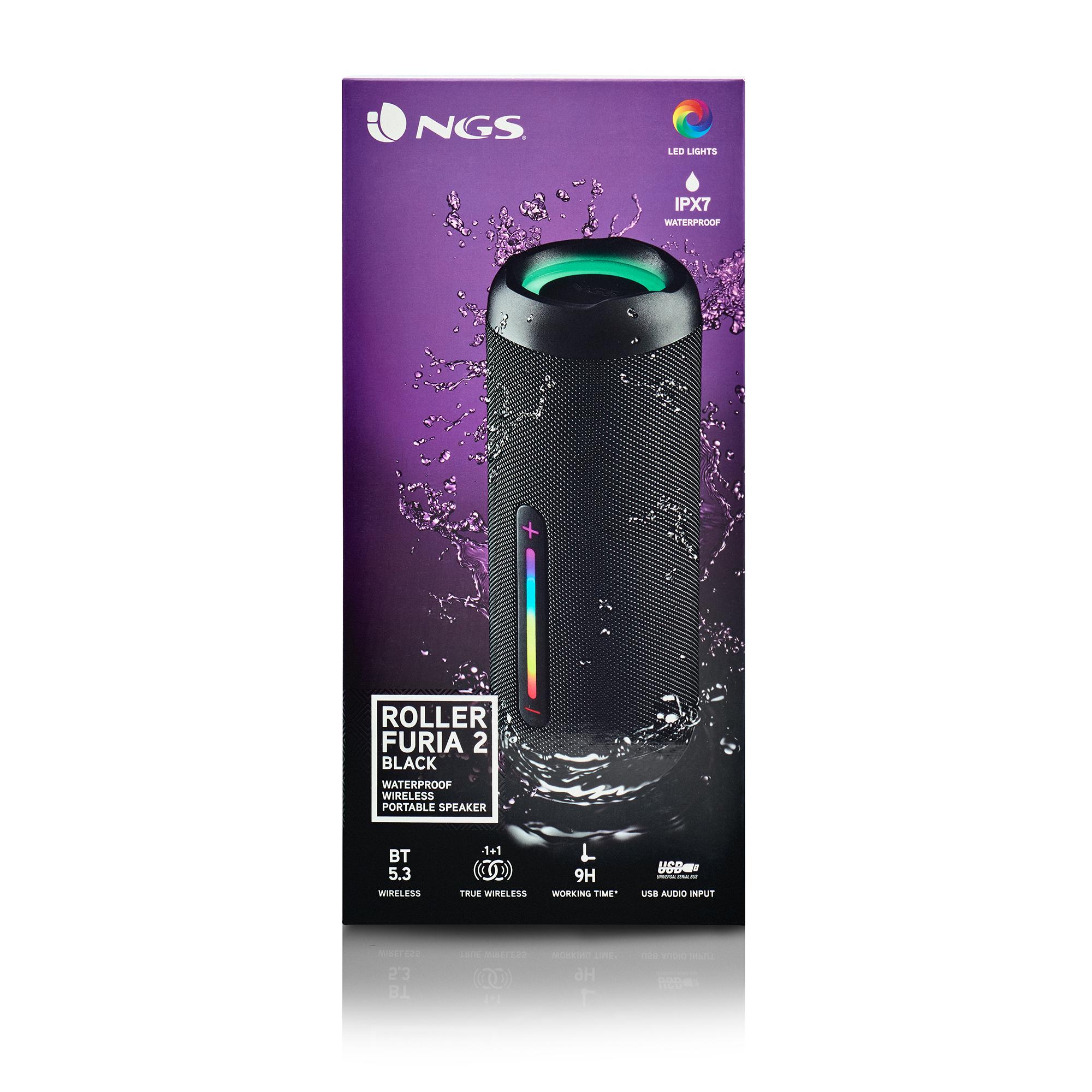 NGS Altoparlante Roller Furia 2 / ROLLERFURIA2BLACK Nero M