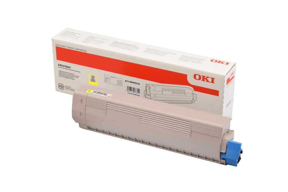 OKI Tóner 46443101 Amarillo XL