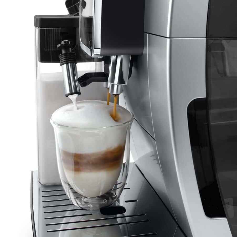 De’Longhi Machine à café automatique Dinamica Plus / ECAM380.85.SB Noir, argent