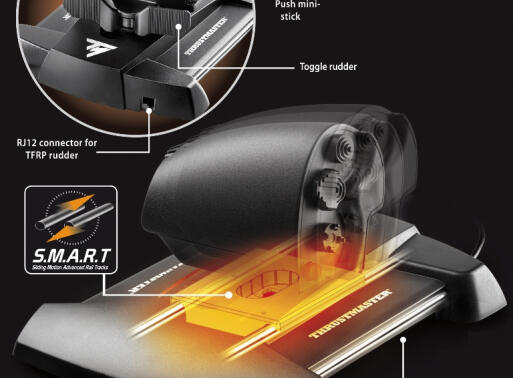 Thrustmaster Controller T.16000M FCS Hotas / 2960778 Schwarz, Orange