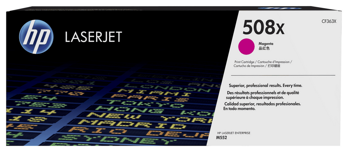 HP Tóner 508X / CF363X Magenta