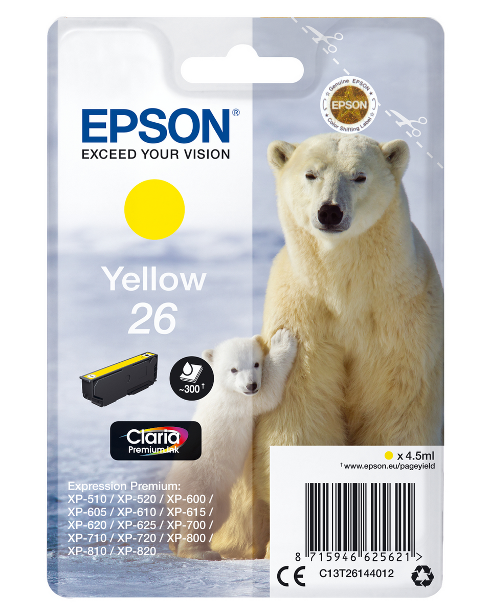 Epson Ink 26 / C13T26144012 Yellow