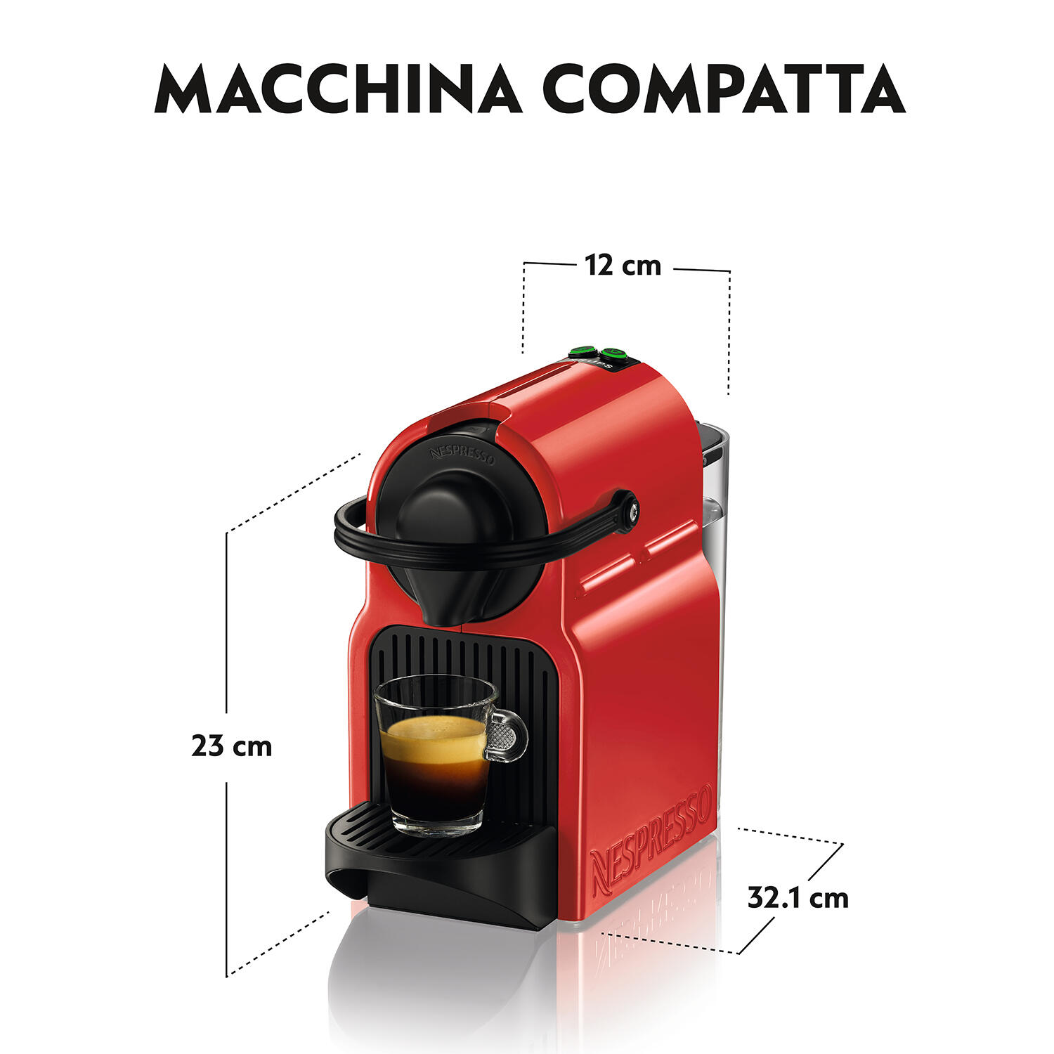 Krups Capsule machine Nespresso Inissia / XN1005K Red