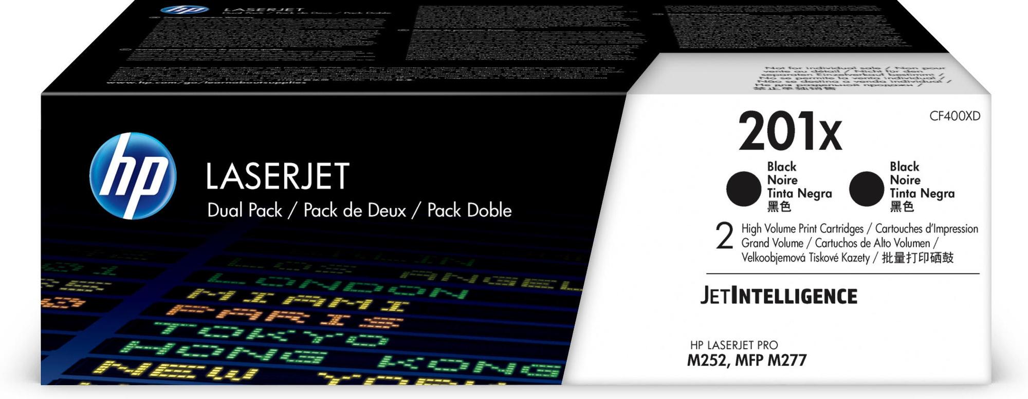 HP Toner 201X / CF400XD Nero Doppelpack