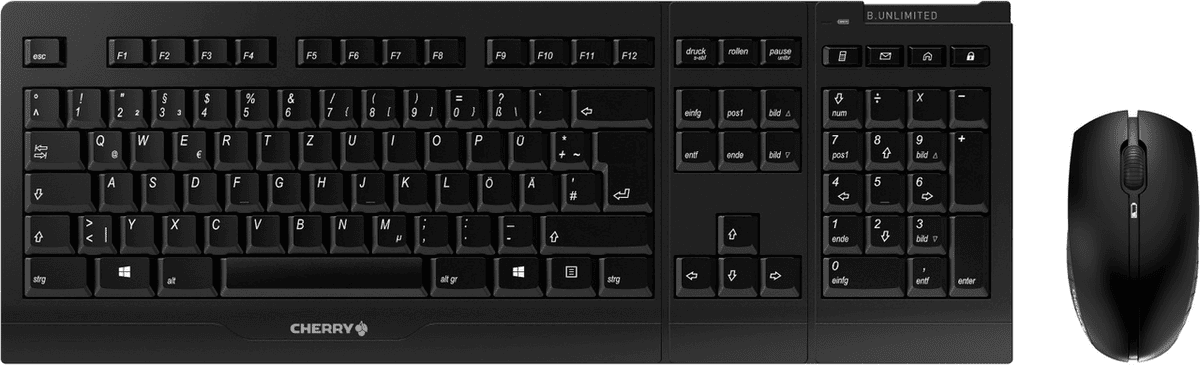 Cherry Maus- und Tastatur-Set UNLTD3 / JD-0410DE-2 Schwarz