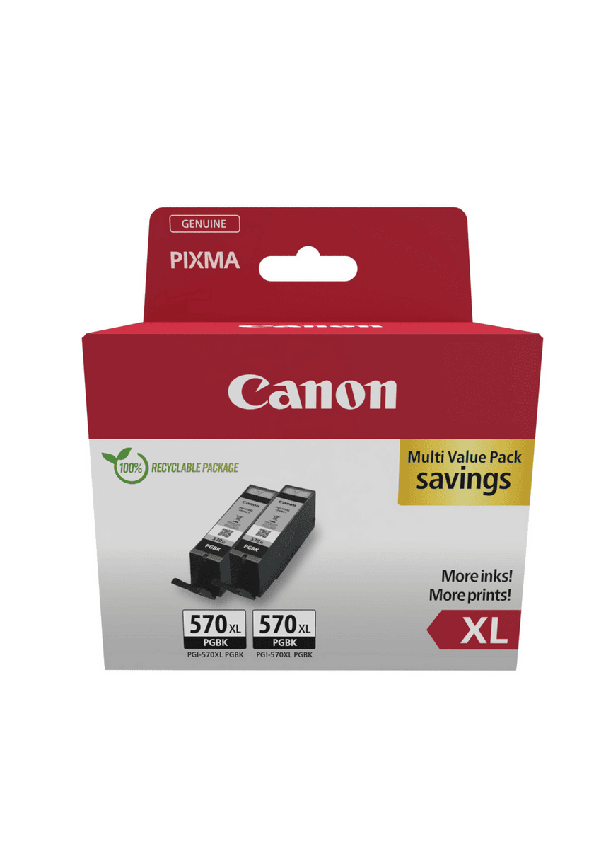 Canon Tinta PGI-570XL  / 0318C010 Negro Paquete doble