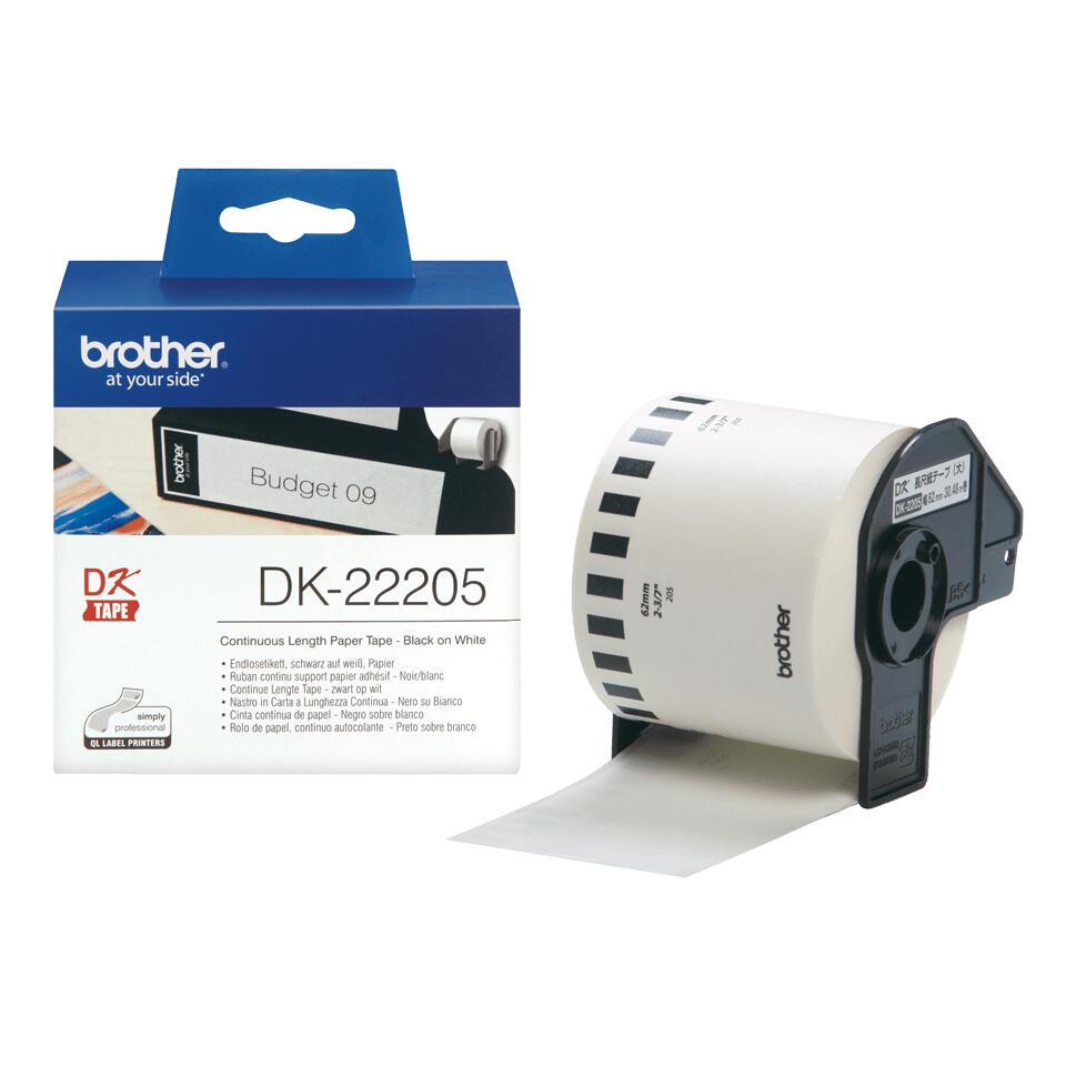 Brother Etichetta DK-22205 / DK22205 Bianco