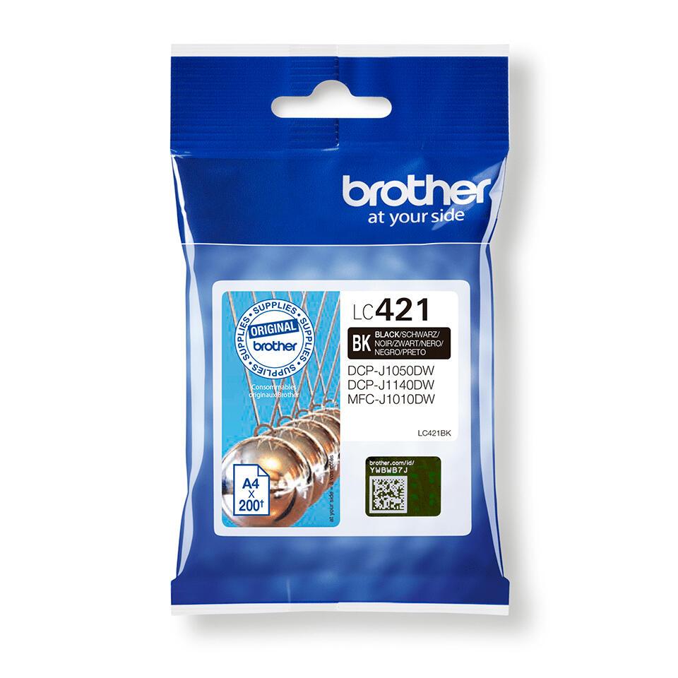 Brother Encre LC-421BK / LC421BK Noir Standard