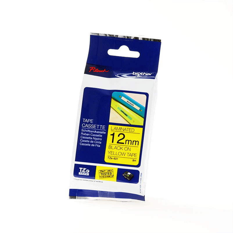 Brother Ribbon TZE-631 / TZE631 Black on Yellow