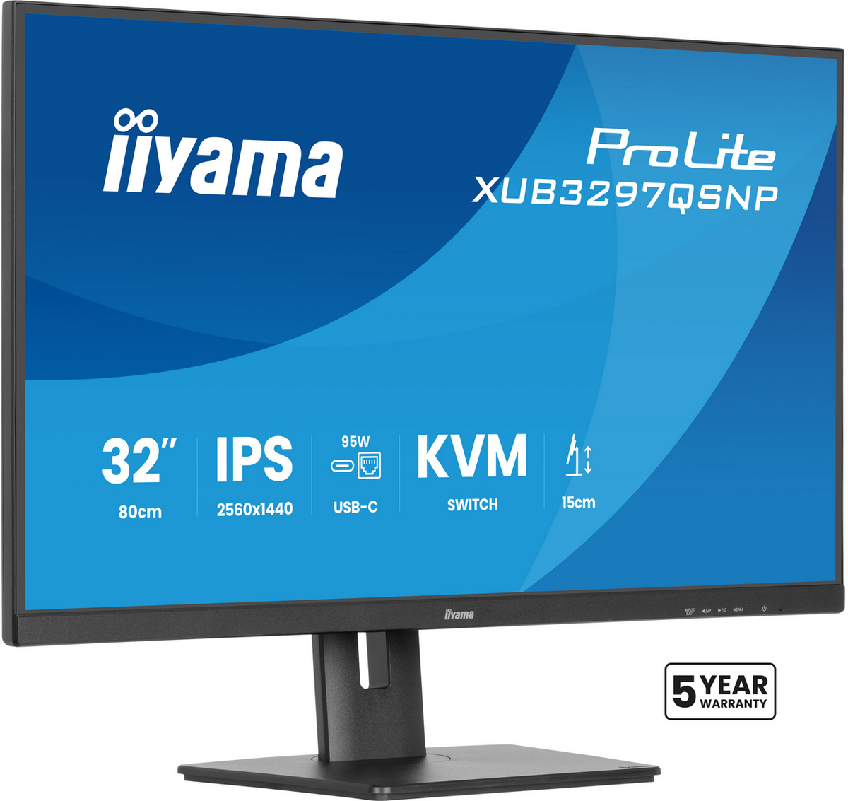 IIYAMA Monitor Pro Lite XUB3297QSNP-B1 / XUB3297QSNP-B1 Schwarz