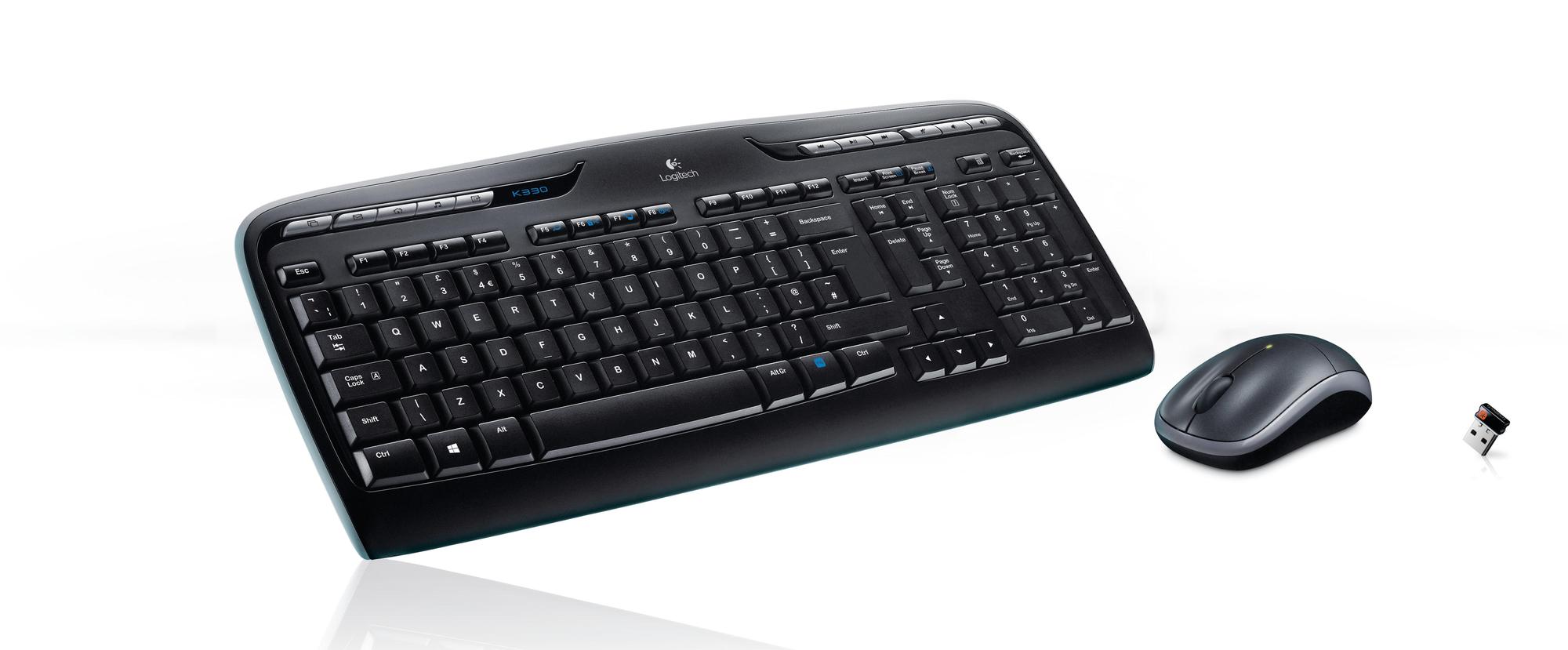 Logitech Set de ratón y teclado MK330 / 920-003989 Negro