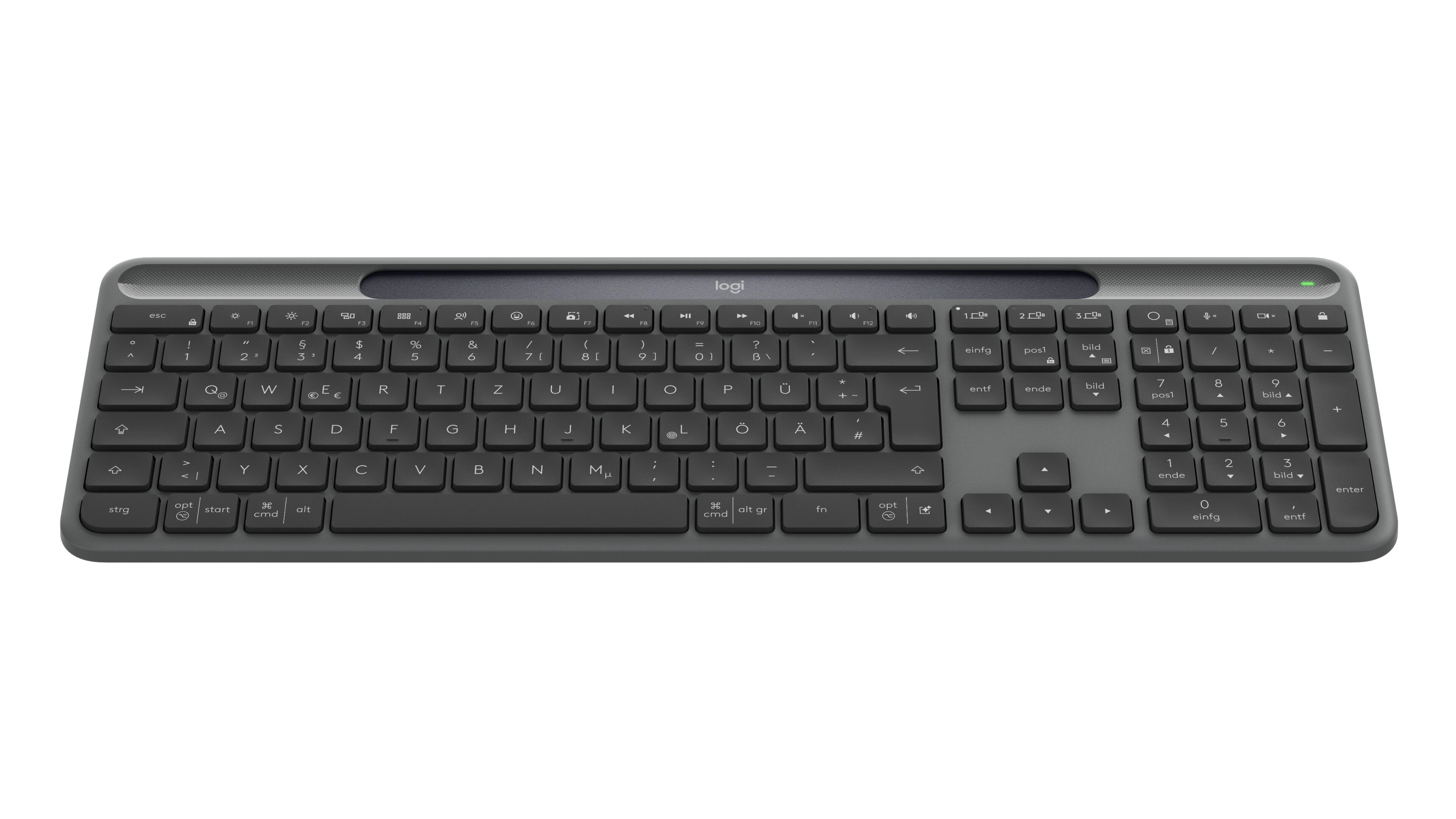 Logitech Tastiera Signature Slim Solar+ K980 DE / 920-013757 Grafite