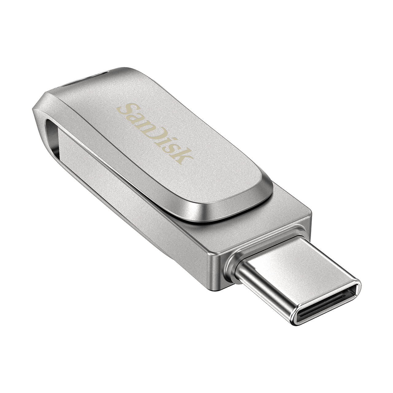 SanDisk Clé USB Ultra Dual Drive Luxe 64GB / SDDDC4-064G-G46 Acier inoxydable