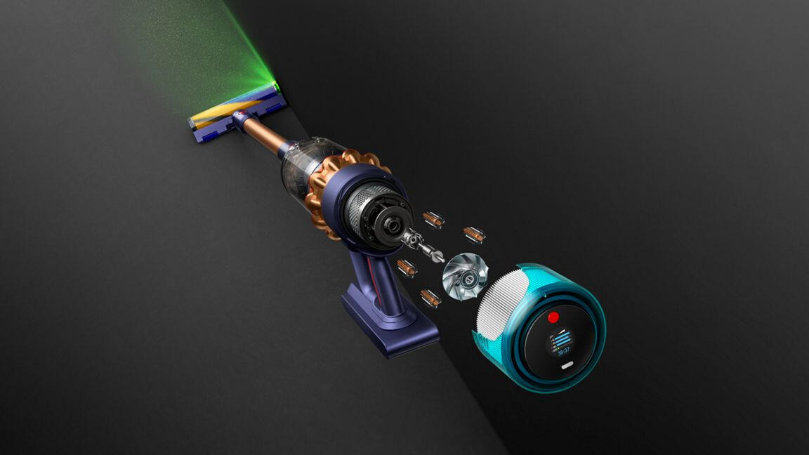 Dyson Aspirateur Gen5 Detect Absolute / 447002-01 Bleu, cuivre